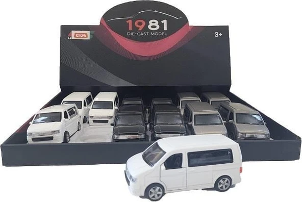 Ctoy Oyuncak Çek Bırak Kapıları Açılır Minibüs 1:32 6632-09 ürün görseli 1