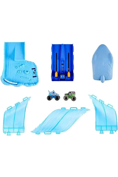 Spinmaster Oyuncak Monster Jam Mini Megalodon Yarış Seti 6060718 - Resim 2
