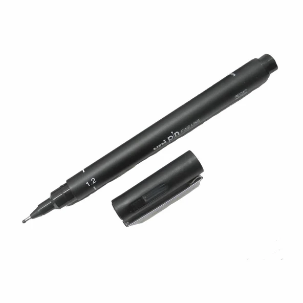 Uni-Ball Çizim Kalemi Akrilik Uçlu Fine Line Pin 1.2 Mm Siyah Pin 12-200 (12 Li Paket) ürün görseli 1