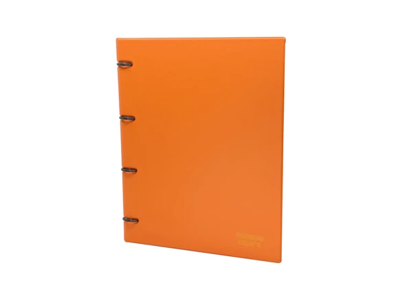 Önder Rainbow Colors 4 Halkalı Klasör A4 Pvc Turuncu 122-18 ürün görseli 1