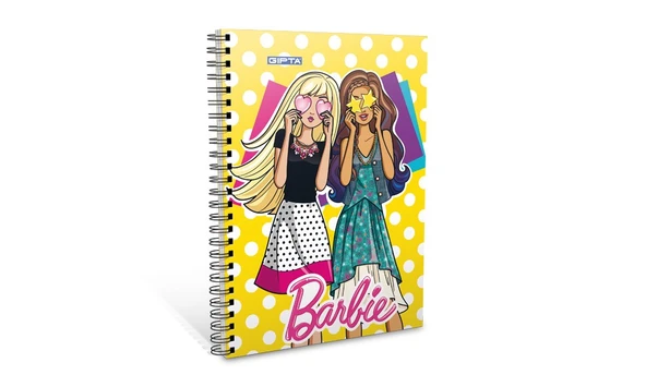 Gıpta Barbie A6 (Mini Boy) Not Defteri Spiralli Karton Kapak 5516 (36 Lı Stand) ürün görseli 1