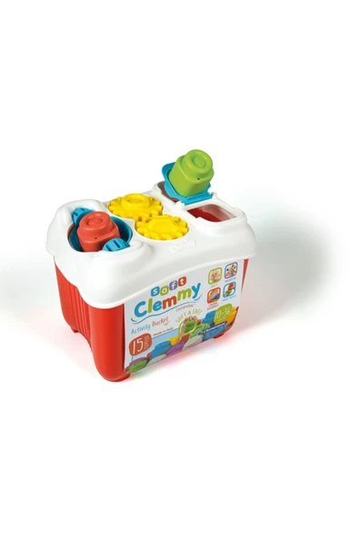 Baby Clementoni Oyuncak Soft Clemmy Yumuşak Blok Bultak Kovası CLE-17171 ürün görseli 1