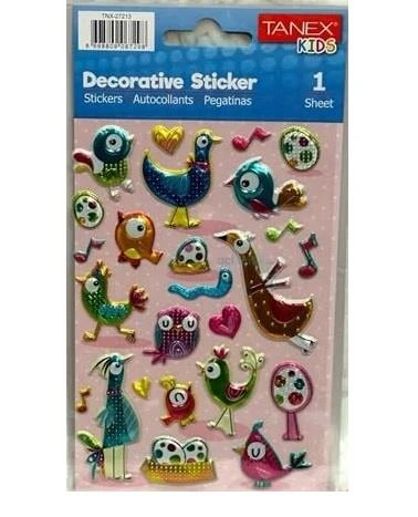 Tanex Puffy Şapşik Kuşlar Serisi Stickers Tnx-27213 ürün görseli 1