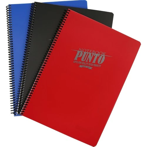 Gıpta Punto A4 Spiralli Defter Pp Kapak Çizgili 100 Yaprak (12 Li Paket) 6536 ürün görseli 1