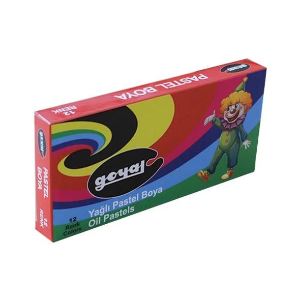 Goyal Pastel Boya Karton 12 Renk Ptl-112 Köşeli ürün görseli 1