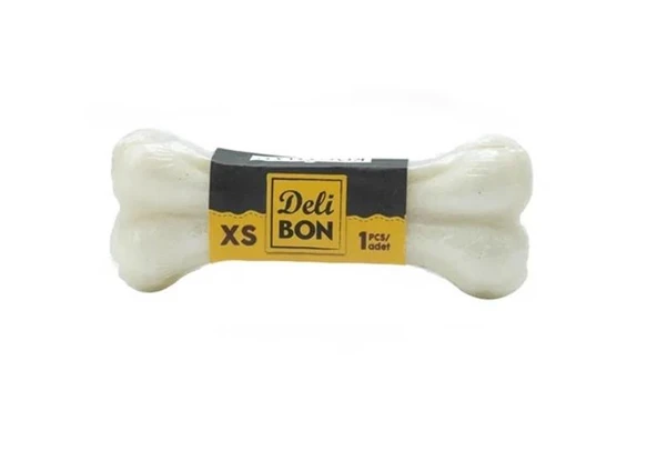 Delibon Deri Pres Kemik 7Cm Xs Boy Vakumlu Beyaz ürün görseli 1