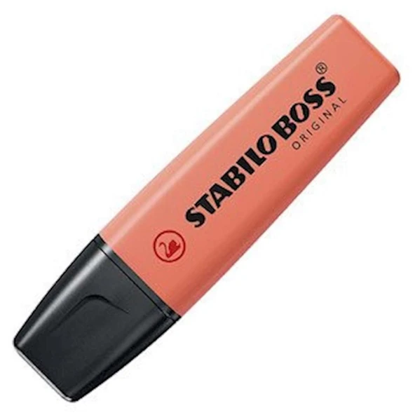 Stabilo Boss Fosforlu Kalem Original Pastel Kırmızı 70/140 (10 Lu Paket) ürün görseli 1