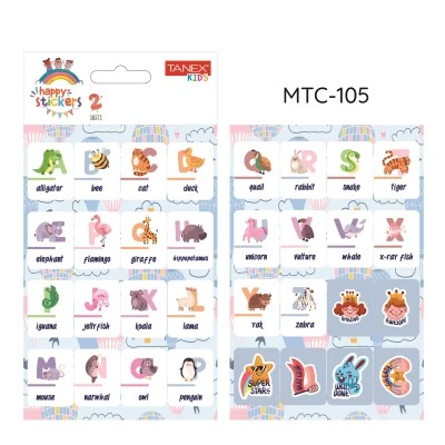 Tanex İlkokul Harf Etiketi-5 Sticker 2 Li Mtc-105 ürün görseli 1