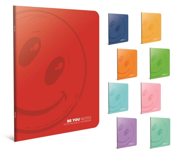 Gıpta A4 Fresco Spiralli Düz Plastik Kapak Defter 72 Yaprak Çizgili 4932 (12 Li Paket) ürün görseli 1