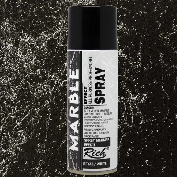 Rich Sprey Boya Mermer Efekti 200 Ml Beyaz 11370 ürün görseli 1