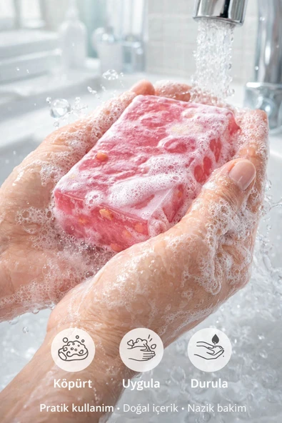 Gül Özlü Cilt Bakım Sabunu - 120 gr - Resim 6