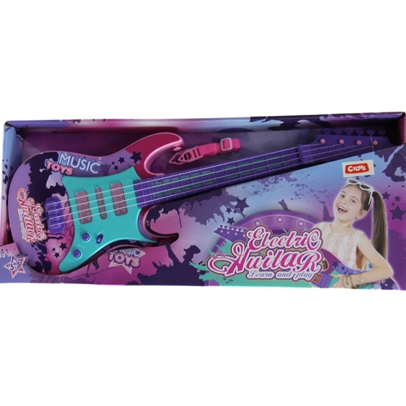 Ctoy Oyuncak Müzikli Sesli Electro Gitar 5030 (Karışık Renk 1 Adet) ürün görseli 1