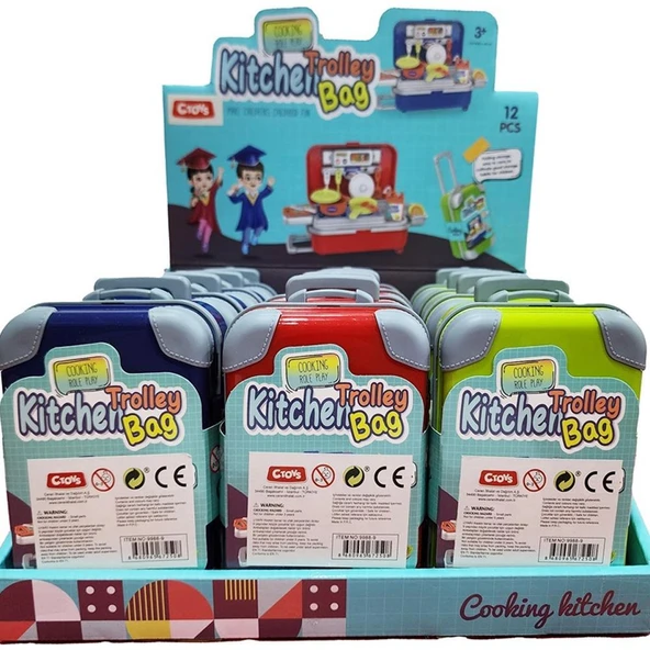 Ctoy Oyuncak Mini Çekçekli Mutfak Çantası (Karışık Model 1 Adet) ürün görseli 1