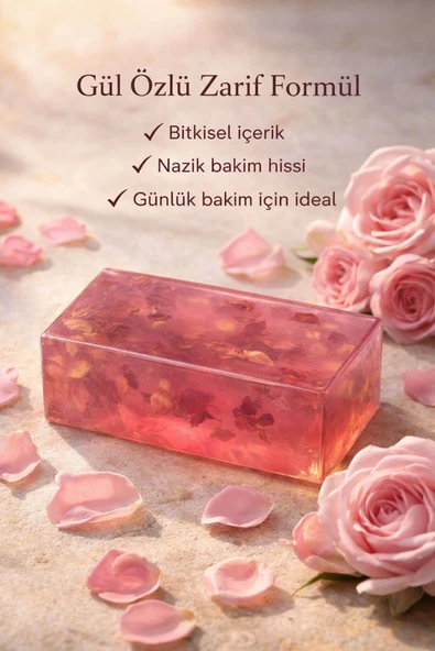 Gül Özlü Cilt Bakım Sabunu - 120 gr ürün görseli 1