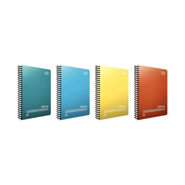 Gıpta A5 Fresco Spiralli Düz Plastik Kapak Defter 96 Yaprak Çizgili 4944 (12 Li Paket) ürün görseli 1