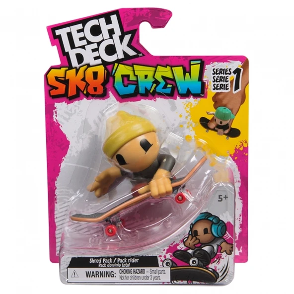 Spinmaster Oyuncak Tech Deck Ted Acs 96Mm Single Sk8 Crew Gml 6071054 ürün görseli 1