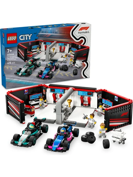 Lego City F1 Garaj Amg Ve Alpine (678 Parça) Yaratıcı Oyuncak Yapım Seti ürün görseli 1
