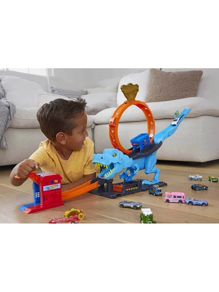 Hot Wheels Oyuncak Dinozor İle Mücadele Oyun Seti - Resim 5