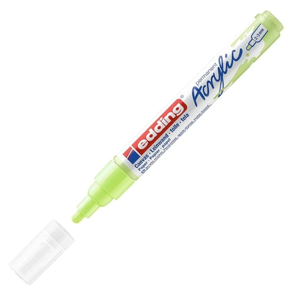 Edding Markör Kalem Akrilik Orta Uçlu Pastel Yeşil 917 (10 Lu Paket) ürün görseli 1