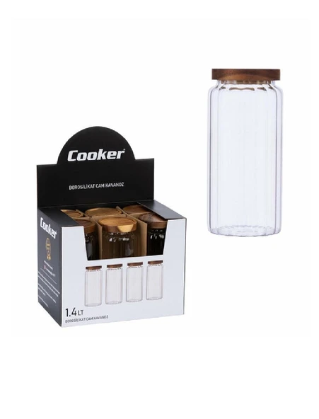 Cooker Borosilikat Cam Kavanoz 1.4 lt CKR-3822 ürün görseli 1
