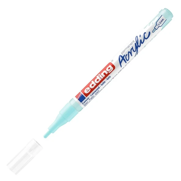 Edding Markör Kalem Akrilik İnce Uçlu Pastel Mavi 916 (10 Lu Paket) ürün görseli 1