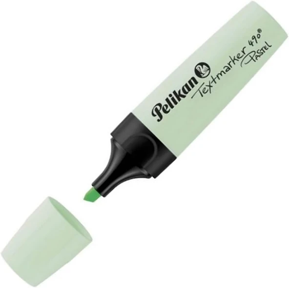 Pelikan Fosforlu Kalem İşaret Kalemi Pastel Yeşil 490 (10 Lu Paket) ürün görseli 1