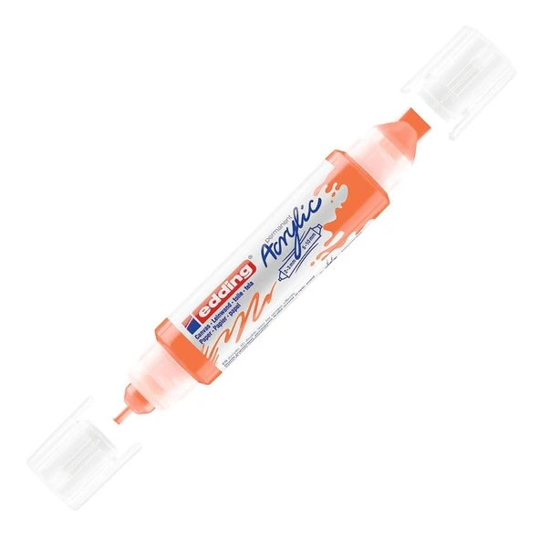 Edding Akrilik Kalem 3D Double Liner Fosforlu Turuncu 066 (5 Li Paket) ürün görseli 1