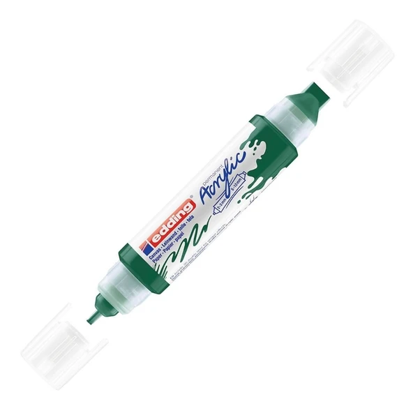 Edding Akrilik Kalem 3D Double Liner Yosun Yeşili 904 (5 Li Paket) ürün görseli 1