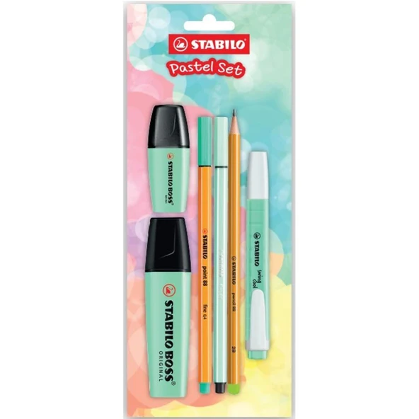 Stabilo Fosforlu Kalem (İşaret Kalemi) Boss Original 2-5 Mm Kesik Uç Tek Renk Pastel Set Yeşil 70/116-6 (6 Lı Paket) ürün görseli 1