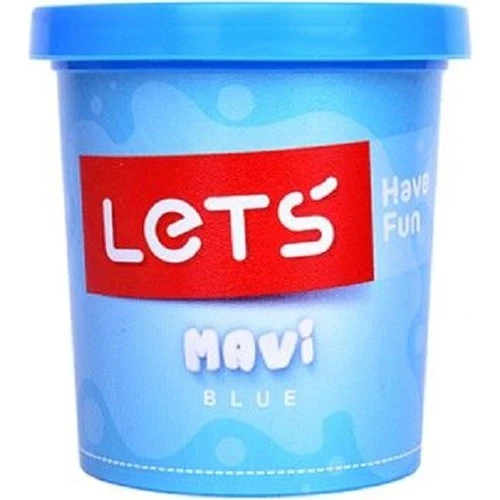 Lets Tek Renk Oyun Hamuru Mavi 115 Gram L8440-3 (24 Lü Paket) ürün görseli 1