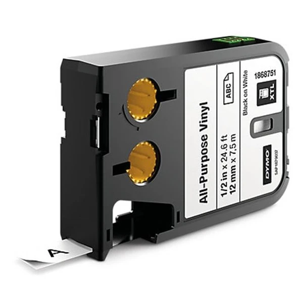 Dymo Xtl Çok Amaçlı Vinil Etiket 12 Mm X 7 M Beyaz/Siyah 1868751 ürün görseli 1