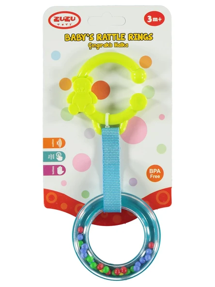 Zuzu Toys Oyuncak Çıngıraklı Halka (Karışık Renk 1 Adet) ZUZU-04122 ürün görseli 1