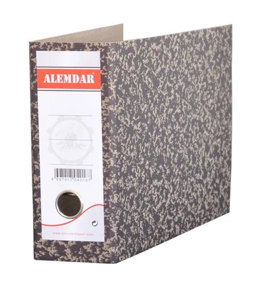 Alemdar Karton Telgraf Klasör Geniş Siyah (75 Li Paket) ürün görseli 1
