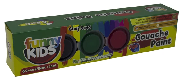 Rich Funny Kids 25 Ml Guaj Boya 6 Lı Set ürün görseli 1