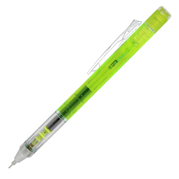 Tombow Mono Graph Mekanik Kurşun Kalem Versatil Kalem 0.5 Mm Şeffaf Limon LV-T-DPA-138C ürün görseli 1