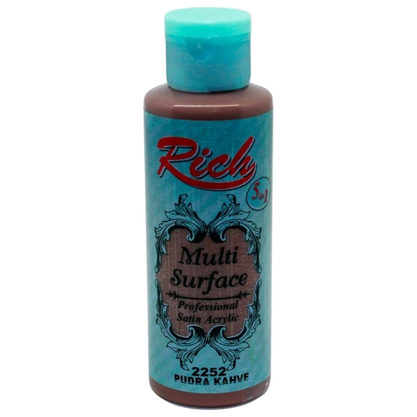 Rich Multi Surface Akrilik Boya 120 Cc Pudra Kahve 2252 ürün görseli 1