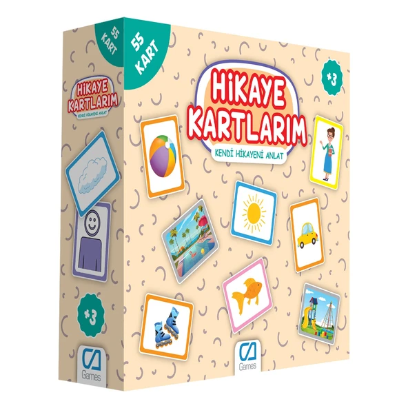 CA Games Ca Hikaye Kartlarım Kendi Hikayeni Anlat Eğitici Oyun Kartları 55 Kart 5107 ürün görseli 1