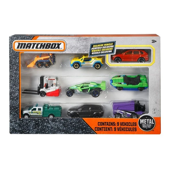 Mattel Oyuncak Matchbox Araba Seti 9 Lu X7111 ürün görseli 1