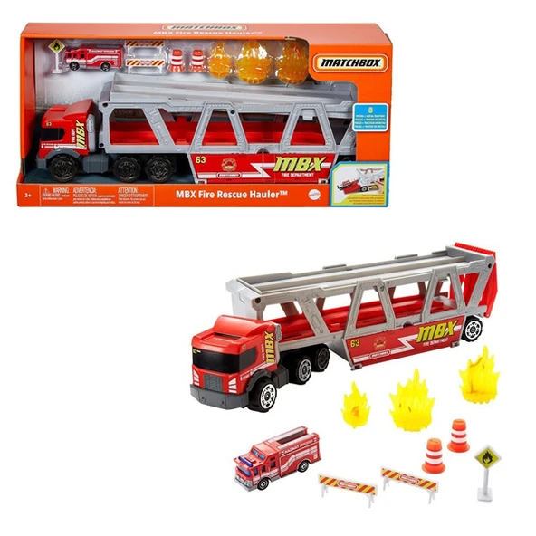 Mattel Oyuncak Matchbox Taşıyıcı İtfaiye Aracı Oyun Seti GWM23 ürün görseli 1