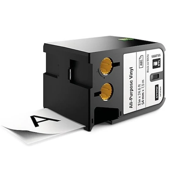 Dymo Xtl Çok Amaçlı Vinil Etiket 54 Mm X 7 M Beyaz/Siyah 1868755 ürün görseli 1