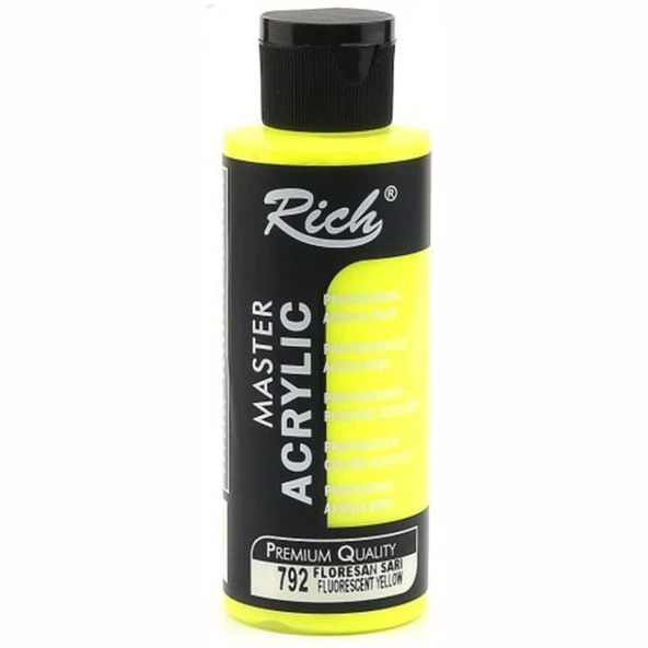 Rich Akrilik Florasan Boya 120 Cc Sarı 120-792 ürün görseli 1