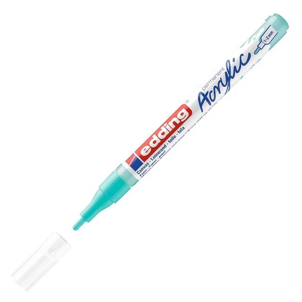 Edding Markör Kalem Akrilik İnce Uçlu Parlak Turkuaz 934 (10 Lu Paket) ürün görseli 1