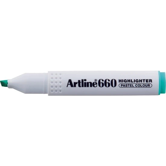 Artline Fosforlu Kalem (İşaret Kalemi) Kesik Uç 1,0-4,0 Mm Pastel Green Yeşil 660 (12 Li Paket) ürün görseli 1