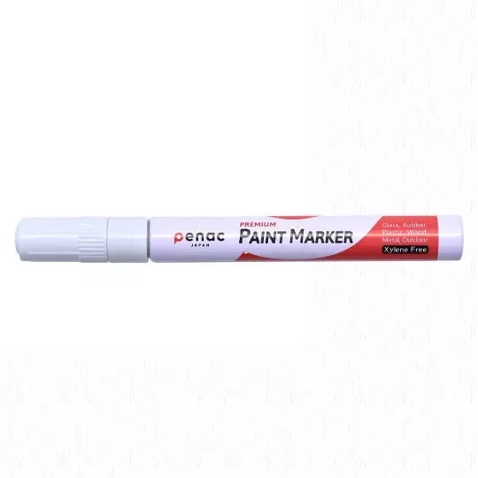 Penac Markör Paint Boya Kalemi Beyaz Yuvarlak Uçlu 2-4Mm OT0140-WH (12 Li Paket) ürün görseli 1