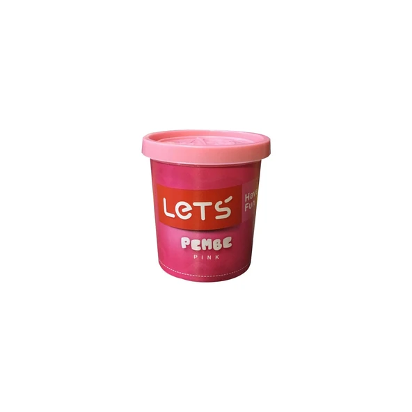 Lets Tek Renk Oyun Hamuru Pembe 115 Gram L8440-7 (24 Lü Paket) ürün görseli 1