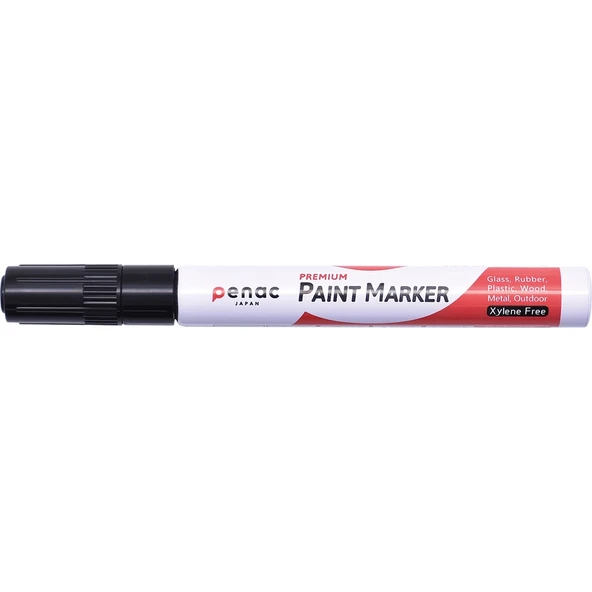 Penac Markör Paint Boya Kalemi Siyah Yuvarlak Uçlu 2-4Mm OT0140-BK (12 Li Paket) ürün görseli 1