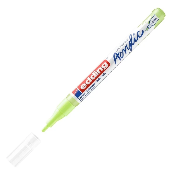 Edding Markör Kalem Akrilik İnce Uçlu Pastel Yeşil 917 (10 Lu Paket) ürün görseli 1