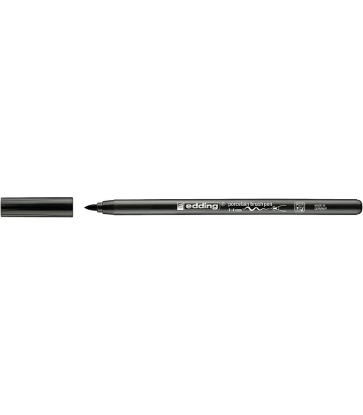 Edding Porselen Kalemi Fırça Uçlu 1 Mm- 4 Mm Siyah 4200 (10 Lu Paket) ürün görseli 1
