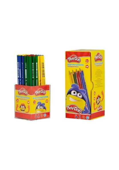 Play-Doh Kurşun Kalem Üçgen Play-Kk003 (72 Li Paket) ürün görseli 1