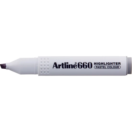 Artline Fosforlu Kalem (İşaret Kalemi) Kesik Uç 1,0-4,0 Mm Pastel Grey Gri 660 (12 Li Paket) ürün görseli 1